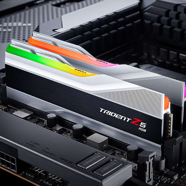 G.Skill Trident Z5 RGB 32GB (16GBx2) DDR5 5600MHz RAM (Metallic Silver)
